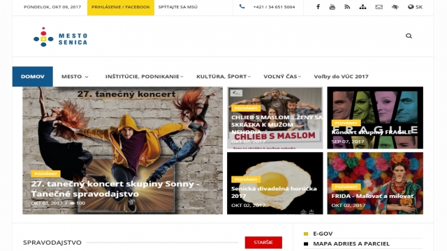 Nový webdizajn mestskej stránky Nový webdizajn mestskej stránky