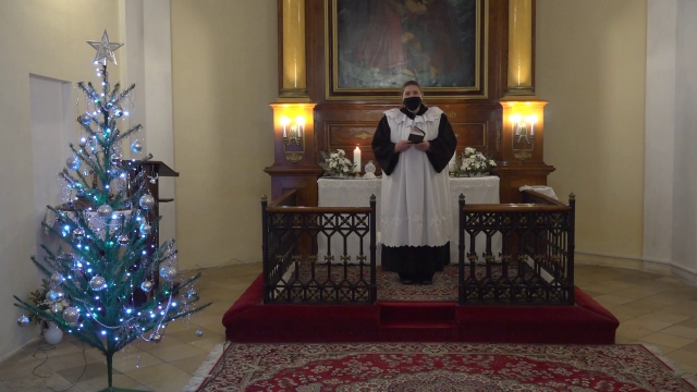 Služby Božie na 1. sviatok Vianočný  z ECAV Senica-Čáčov