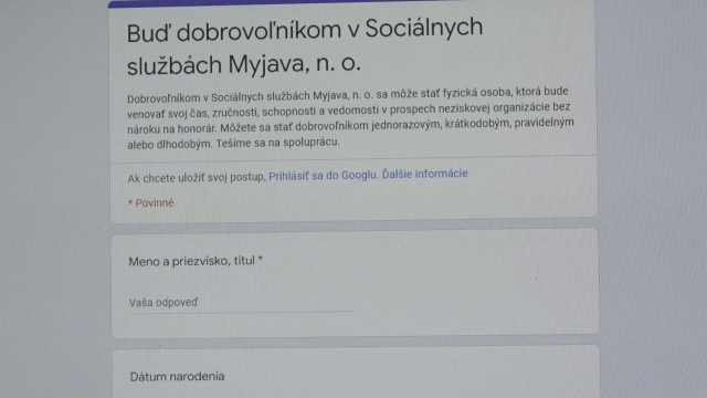Myjava hľadá dobrovoľníkov