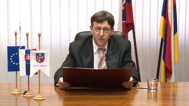 Novoročný príhovor primátora Senice Novoročný príhovor primátora Senice