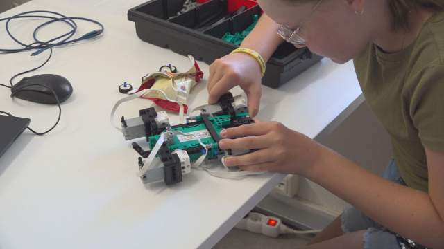 V knižnici programovali lego