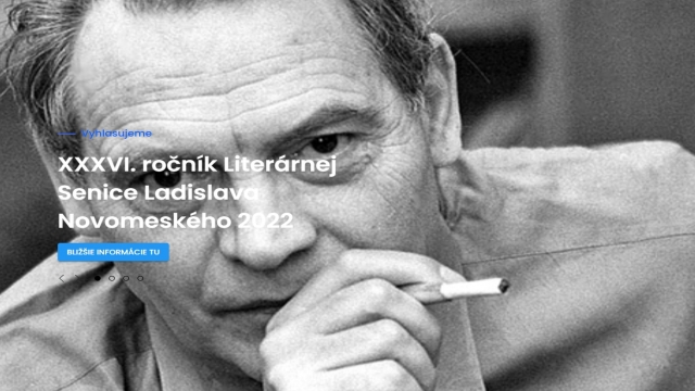 Zapojte sa do už 36. ročníka Literárnej Senice L. Novomeského