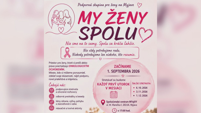 Na Myjave vzniká podporná skupina pre ženy s onko ochorením